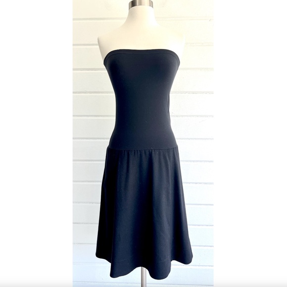 WOLFORD Colombia Black Wool Blend Skirt With Extended Stretch Tube Top - US 6 - Picture 1 of 9